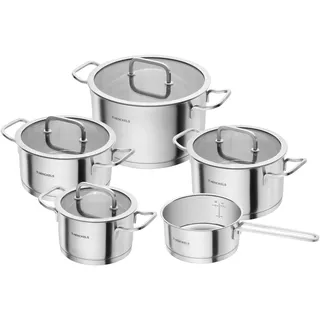 henckels by zwilling Pulse Topf-Set 5-tlg. Kochtopf + Glasdeckel
