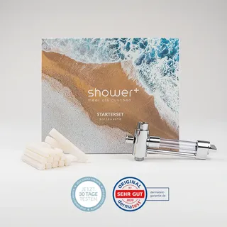 Starterset Salzdusche mit Base+ und 14 PURE Salz Sticks aus naturreinem Meersalz...