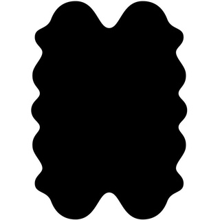 Fellteppich »exklusive Lammfell Fellteppiche schwarz gefärbt, 4 Einzelfelle, waschbar, Haarlänge ca. 70 mm, ca. 185x125 cm«, Heitmann Felle