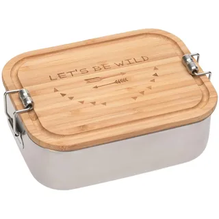 Lässig Brotdose Kinder - Edelstahl Lunchbox Adventure Let's be wild