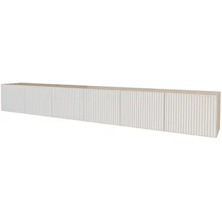 altdecor NOA-2 Lowboard 300 cm x 40 cm x 40 cm Weiß Holzwerkstoff