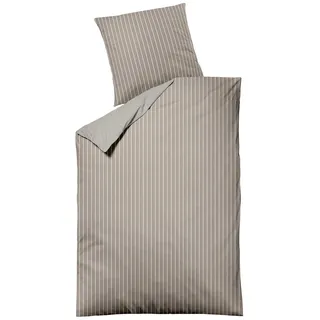 MONDO DENALA Gestreift Baumwolle Braun 135 x 200 cm + 80 x 80 cm
