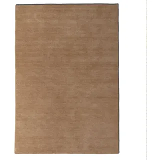 Steffensmeier Wollteppich, Sand, Größe: 160x230 cm für Wohnzimmer, Flur, Ethno Look
