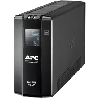 APC Back UPS Pro BR BR650MI, 650VA, 6x C13, AVR, Display, Überspannungsschutz