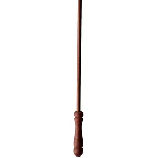 TENDAGGIMANIA Schleuderstab Gardinenstange aus Holz - 125 cm - Gardinenschienen, Scrollen des Vorhangs - Farbe: Kirsche