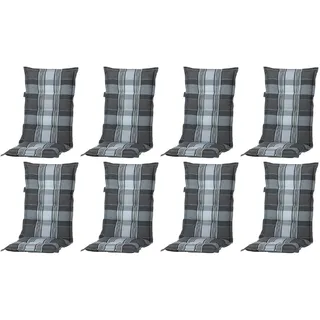 Hochlehner Auflagen Polster 8 ER SET Gartenmöbel Sessel Kissen Gartenstuhl A055