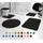 Badematte RELAX Schwarz 30 x 30 cm