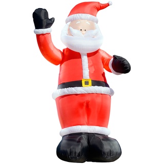 Winkender Leucht-Weihnachtsmann, aufblasbar, 270 cm