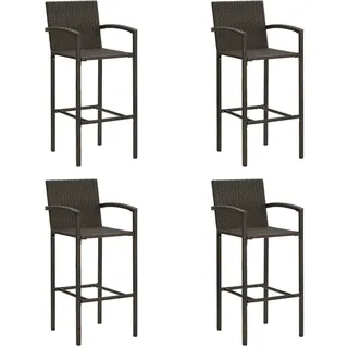 vidaXL Barhocker 4 Stk. Braun
