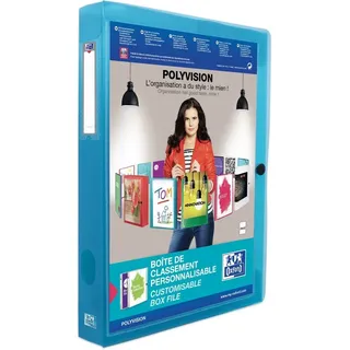 Oxford Heftbox Polyvision 4,0 cm blau