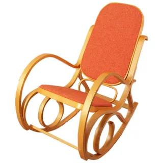 MCW Schaukelstuhl Gallarate Stoff/Textil 50 x 90 x 50 cm Orange
