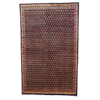 Borento Orientteppich Perserteppich Sarough 205 x 130 cm, rechteckig, Handgeknüpft beige