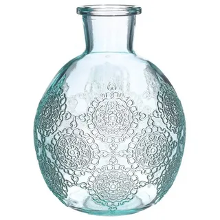 NaDeco Dekovase Kugelvase Bologna Größe h.17 cm Ø 12.5 cm, in Hellblau Kugelflasche blau
