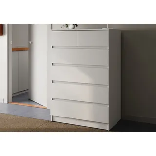 home collective Highboard 80 x 120 x 50 cm Weiß