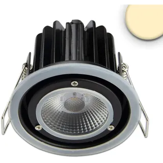 ISOLED LED Einbaustrahler Aluminium 6,2 cm dimmbar 8W 975lm IP65 warmweiß