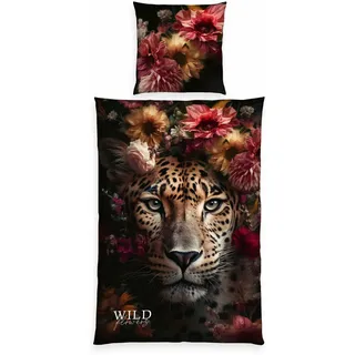 Herding Wild Flowers Blumen Mehrfarbig 135 x 200 cm + 80 x 80 cm