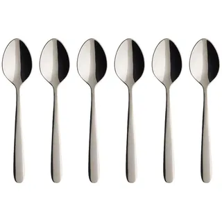 Villeroy & Boch Kaffeelöffel-Set 6-tlg. Edelstahl 14,2 cm Silber