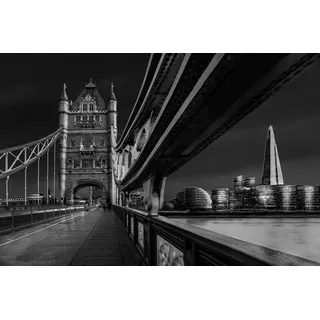 Fototapete PAPERMOON "Photo-Art NADER EL ASSY, LONDON-SKYLINE", bunt, B:3,5m L:2,6m, Vlies, Tapeten