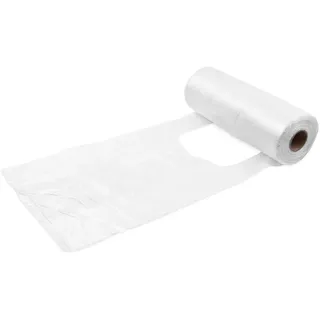 Knotenbeutel (HDPE) gerollt transparent 22+11 x 45 cm `5kg` [200 St.]