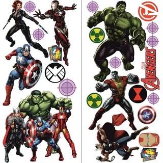 The Avengers Wandtattoo für Schlafzimmer Jungen und Mädchen 2 Blatt super mario Pattern 750mmX 350mm