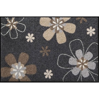 Salonloewe Fußmatte waschbar Florentina 50x75 cm Eingangs-Matte Fussabtreter Blumen Design Sauberlaufmatte