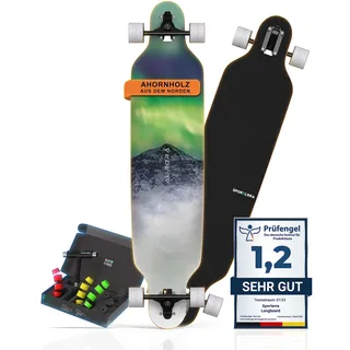 Sporterra Longboard [Sommer-Angebot] - Longboard Erwachsene und Jugendliche - Optimiert bis ins kleinste Detail für unvergessliche Abenteuer auf dem Long Board