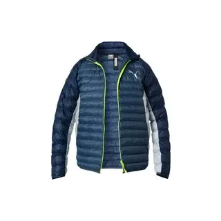 PUMA Herren Steppjacke blau Mikrofaser unifarben, blau, Herbst/Winter 2022/2023