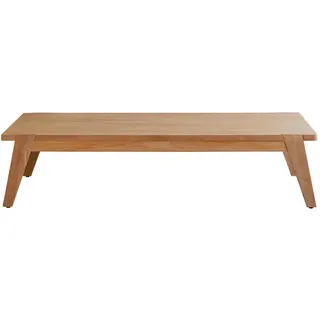 Tikamoon Couchtisch, Hellbraun, Holz, Rechteckig, 150x35x80 cm, Wohnzimmer, Wohnzimmertische, Couchtische