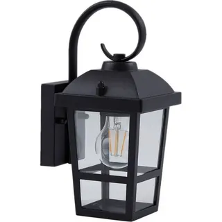 LINDBY Laterne Edelstahl 29,0 cm 1 x E27 schwarz