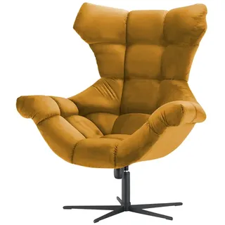 switch Sessel aus Samt Sensi , gelb , Maße (cm): B: 103 H: 119 T: 84