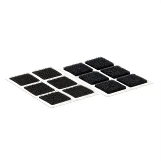 VELCRO® VEL-EC60236 Klettquadrate zum Aufkleben Haft- und Flauschteil (L x B) 25 mm x 25 mm Schwarz 24 Paar