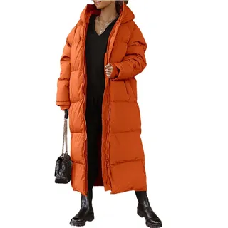 Lawawa Damen Winter Daunenjacke Warm Wintermäntel Steppmantel Warmer Daunenjacke mit Kapuze Casual Wintermantel Winter Jacken Outdoor Mantel - XXL