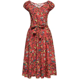 Queen Kerosin Swing Kleid Hawaii in rot | Gr.: 4XL