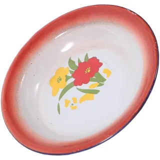 Emaillierter Snackteller Im Chinesischen Stil, Servierteller, Tablett, Geschirr-14x14x1.9cm