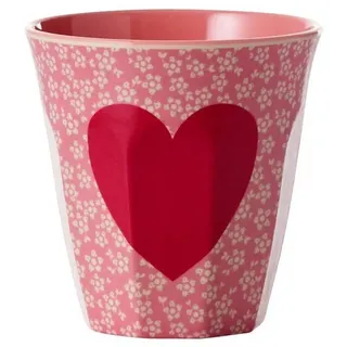 Rice Melamin Becher Herz, rot