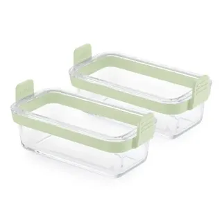 LéKué Backform Airfryer Zubehör 2tlg. Glas Transparent
