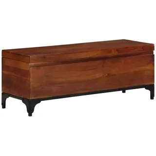 vidaXL Akazienholz Massiv Aufbewahrungstruhe Holztruhe Couchtisch Truhentisch Spielzeugkiste Truhe Kaffeetisch Beistelltisch 110x35x41cm