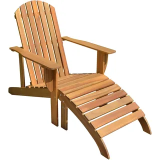 Garden Pleasure Adirondack Chair 142 x 70 x 93 cm Beige/Rot