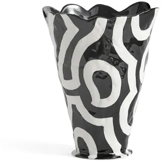 HAY Jessica Hans Shadow Vase schwarz-weiß