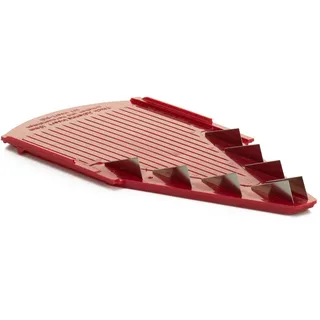 Börner Messereinschub für V1, V3 & V6 (10mm) • Messereinsatz ideal für grobe Streifen & als Pommes Schneider • Gemüsehobel Messereinschub (V-Hobel) • Küchenhobel Zubehör • Farbe: Rot