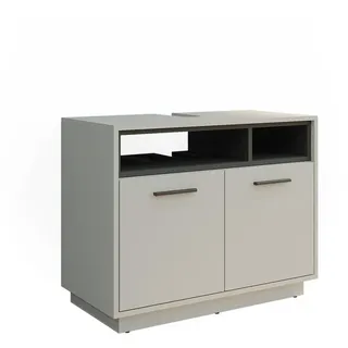 Vicco Waschbeckenunterschrank Beatrice Grau Anthrazit modern 80x64 cm