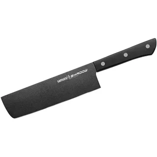 SAMURA Shadow Nakiri - Gemüsemesser 6.7"/170 mm. Härte 59 HRC AUS-8 (Japan) mit Antihaftbeschichtung Black Fuso