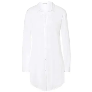 Hanro Nachthemd Cotton Deluxe mit Hemdkragen und Knopfleiste sowie Brusttasche LUXUS L