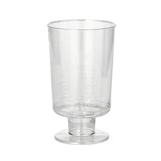 1400x Einweg-Weingläser für Weisswein, PS 0,1 l Ø 5,1 cm · 8,5 cm glasklar einteilig Plastik