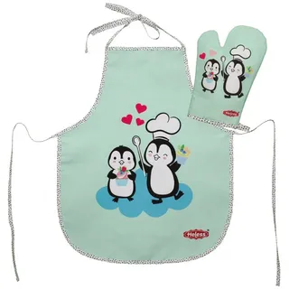 Heless - Kinderschürze mit Topfhandschuh Pinguin
