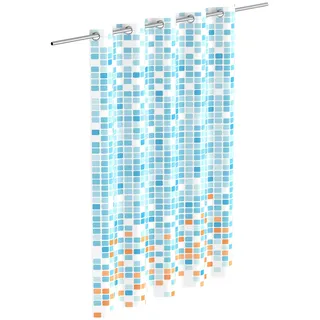 Eisl Duschvorhang Mosaik 180 x 200 cm blau/orange