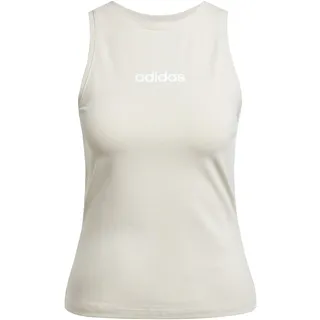 adidas Essentials Linear Slim Cotton Tanktop Wonder Alumina / White 2XL