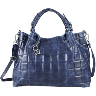 Umhängetasche COLLEZIONE ALESSANDRO "Blue" Gr. B/H/T: 35 cm x 27 cm x 16 cm one size, blau (jeans) Damen Taschen Handtaschen