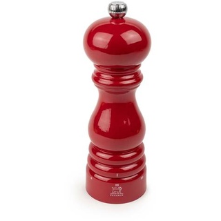 Peugeot Paris uSelect Salzmühle, Salz Mühle, Gewürzmühle, Holz lackiert, Passion Red / Rot, 18 cm, 41229