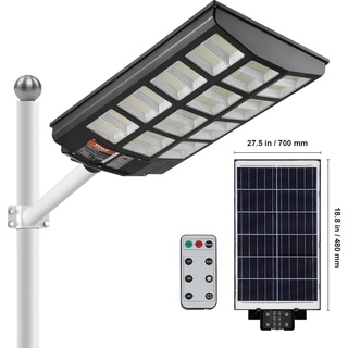 VEVOR 1200W LED Solar Straßenlaterne 1900LM Solar Bewegungsmelder Lampe Außenwand